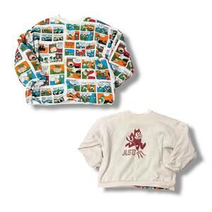 Vintage Reversible Funnays Comic Sweatshirt